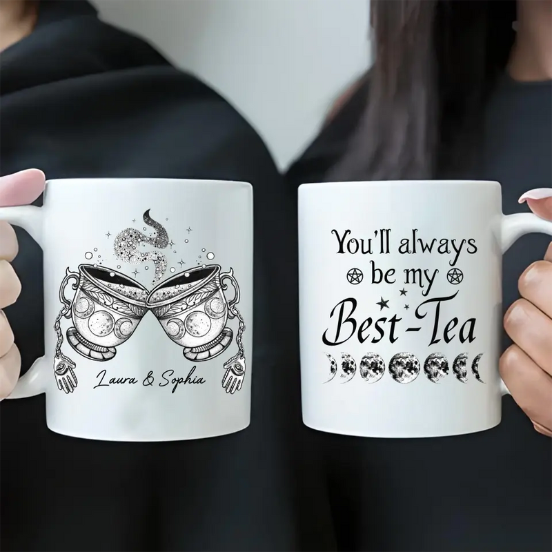 Personalized Best-Tea Witch Coffee Mug - Gift Idea For Friends/Sisters - You'll Always Be My Best-Tea