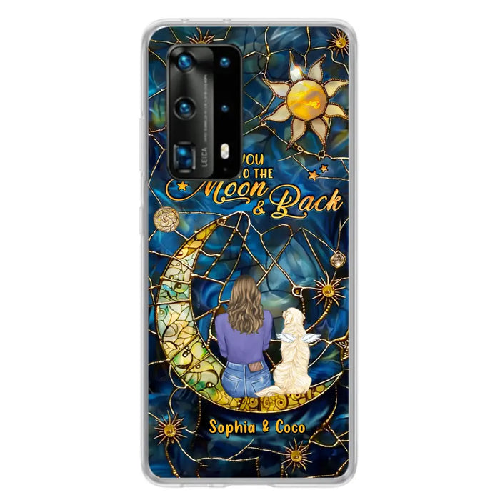 Custom Personalized Memorial Pet Phone Case - Memorial Gift Idea For Pet Lover - Case For Xiaomi/ Oppo/ Huawei - I Love You To The Moon & Back