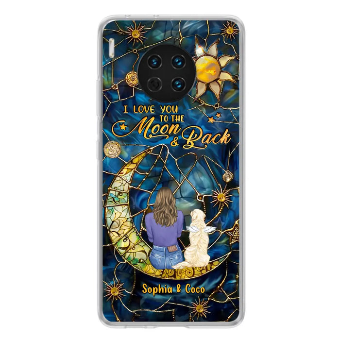 Custom Personalized Memorial Pet Phone Case - Memorial Gift Idea For Pet Lover - Case For Xiaomi/ Oppo/ Huawei - I Love You To The Moon & Back