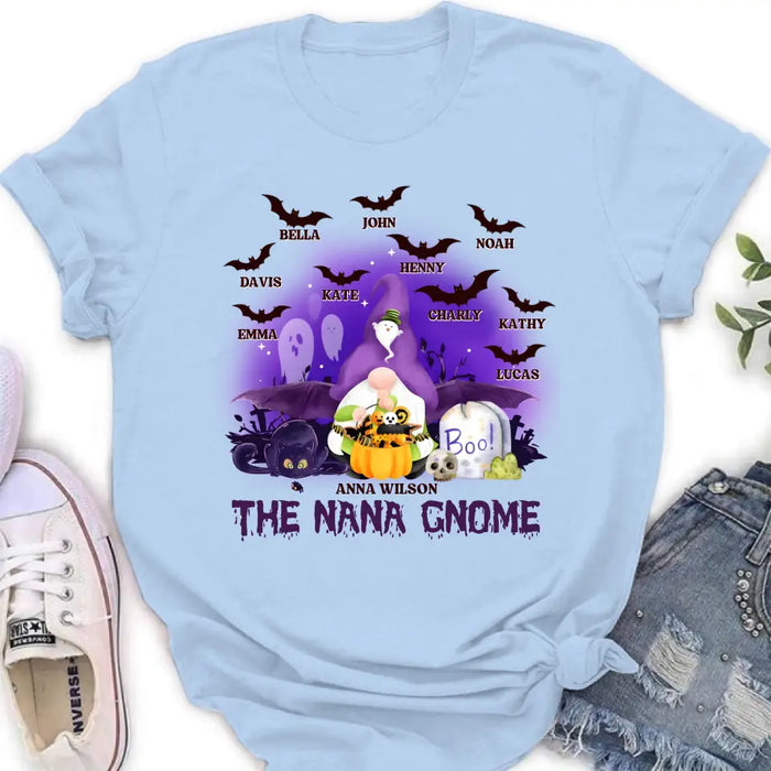 Custom Personalized Nana Gnome T-shirt/ Long Sleeve/ Sweatshirt/ Hoodie - Holliday Gift Idea For Grandma/ Mother - Upto 10 Kids