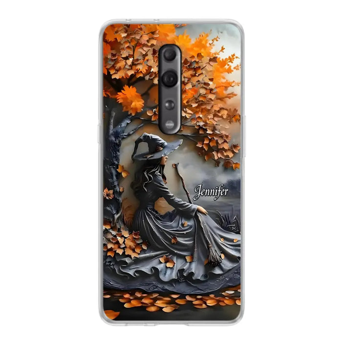 Custom Personalized Witch Broom Phone Case - Halloween/ Birthday Gift Idea For Yourself, Women, Witch Lovers - Case For Xiaomi/ Oppo/ Huawei