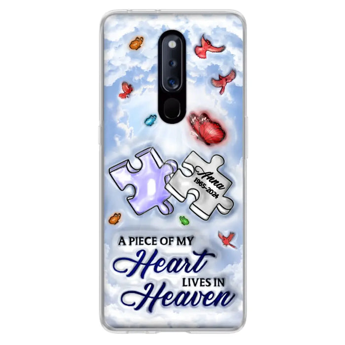 Custom Personalized Memorial Piece Phone Case - Memorial Gift Idea - Case For Xiaomi/ Oppo/ Huawei - A Piece Of My Heart Lives In Heaven