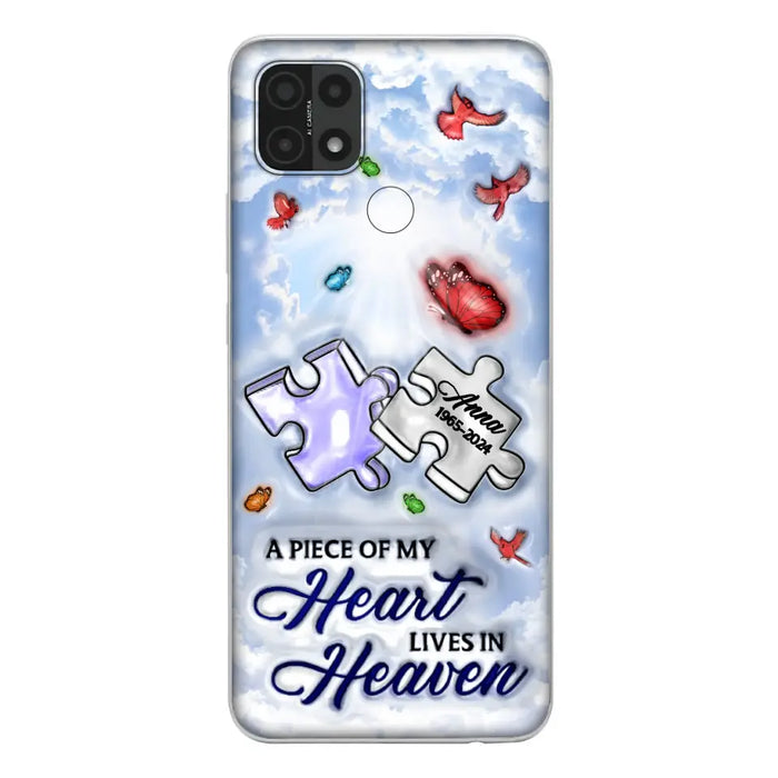 Custom Personalized Memorial Piece Phone Case - Memorial Gift Idea - Case For Xiaomi/ Oppo/ Huawei - A Piece Of My Heart Lives In Heaven