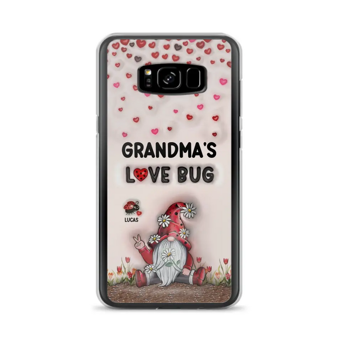 Custom Personalized Grandma's Love Bugs Phone Case - Upto 12 Kids - Mother's Day Gift Idea for Grandma/ Mom - Case for iPhone/ Samsung