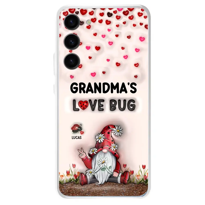 Custom Personalized Grandma's Love Bugs Phone Case - Upto 12 Kids - Mother's Day Gift Idea for Grandma/ Mom - Case for iPhone/ Samsung