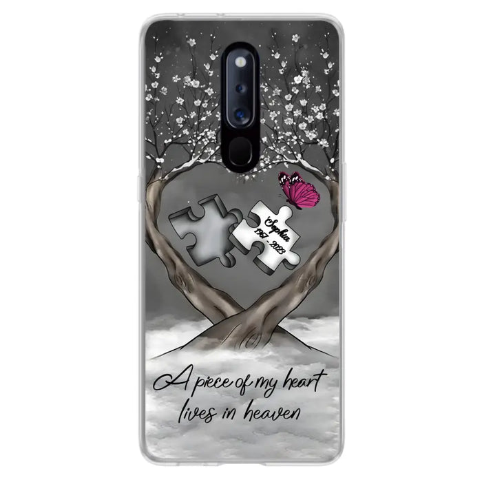 Custom Personalized Memorial Phone Case - Memorial Gift Idea For Family Member - Case For Xiaomi/ Oppo/ Huawei - A Piece Of My Heart Lives In Heaven