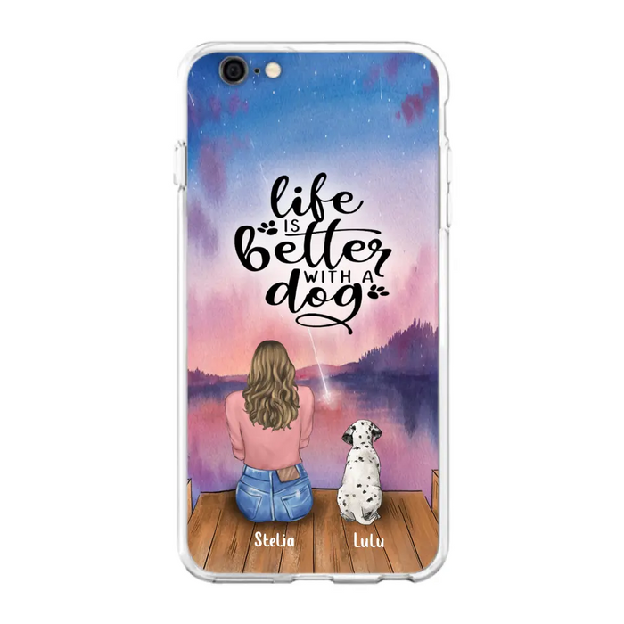 Personalized Dog Phone Case - Mother's Day Gift For Dog Mom - Up to 4 Dogs - iPhone/Samsung/Xiaomi