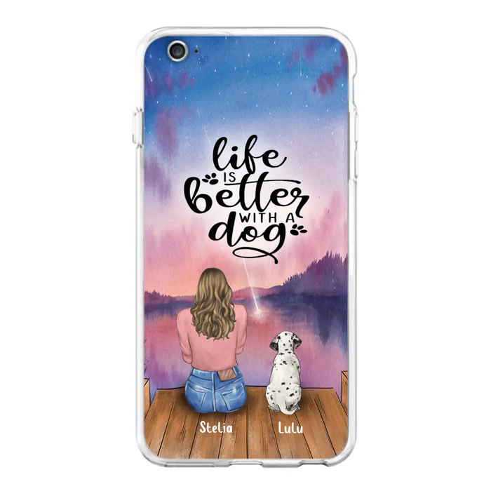 Personalized Dog Phone Case - Mother's Day Gift For Dog Mom - Up to 4 Dogs - iPhone/Samsung/Xiaomi