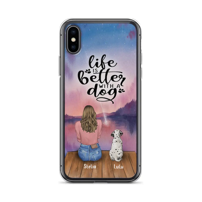 Personalized Dog Phone Case - Mother's Day Gift For Dog Mom - Up to 4 Dogs - iPhone/Samsung/Xiaomi