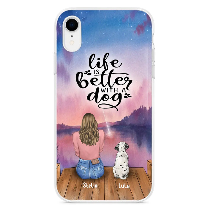 Personalized Dog Phone Case - Mother's Day Gift For Dog Mom - Up to 4 Dogs - iPhone/Samsung/Xiaomi