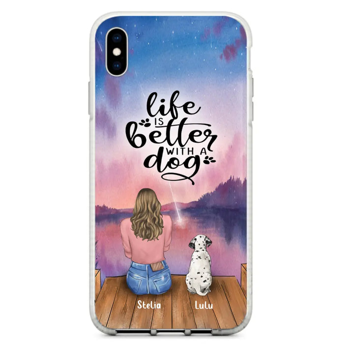 Personalized Dog Phone Case - Mother's Day Gift For Dog Mom - Up to 4 Dogs - iPhone/Samsung/Xiaomi