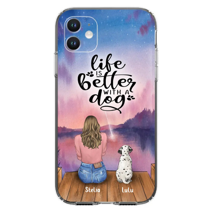 Personalized Dog Phone Case - Mother's Day Gift For Dog Mom - Up to 4 Dogs - iPhone/Samsung/Xiaomi