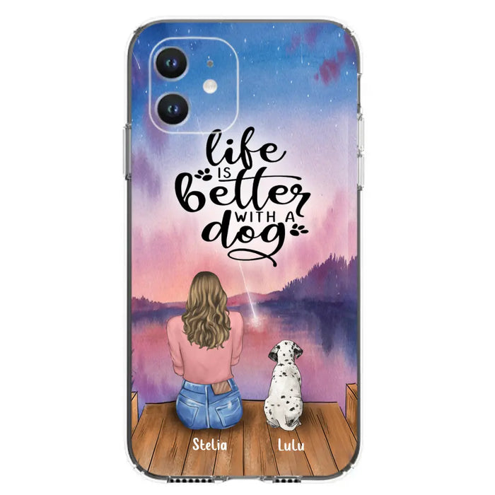 Personalized Dog Phone Case - Mother's Day Gift For Dog Mom - Up to 4 Dogs - iPhone/Samsung/Xiaomi