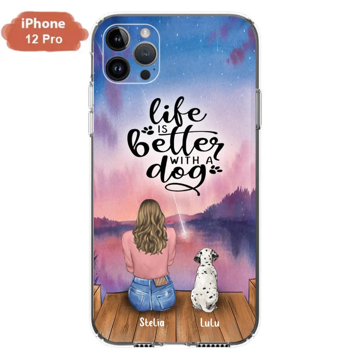 Personalized Dog Phone Case - Mother's Day Gift For Dog Mom - Up to 4 Dogs - iPhone/Samsung/Xiaomi