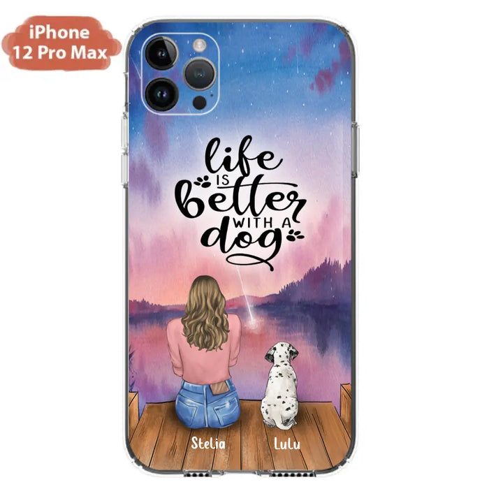 Personalized Dog Phone Case - Mother's Day Gift For Dog Mom - Up to 4 Dogs - iPhone/Samsung/Xiaomi