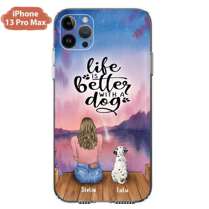 Personalized Dog Phone Case - Mother's Day Gift For Dog Mom - Up to 4 Dogs - iPhone/Samsung/Xiaomi