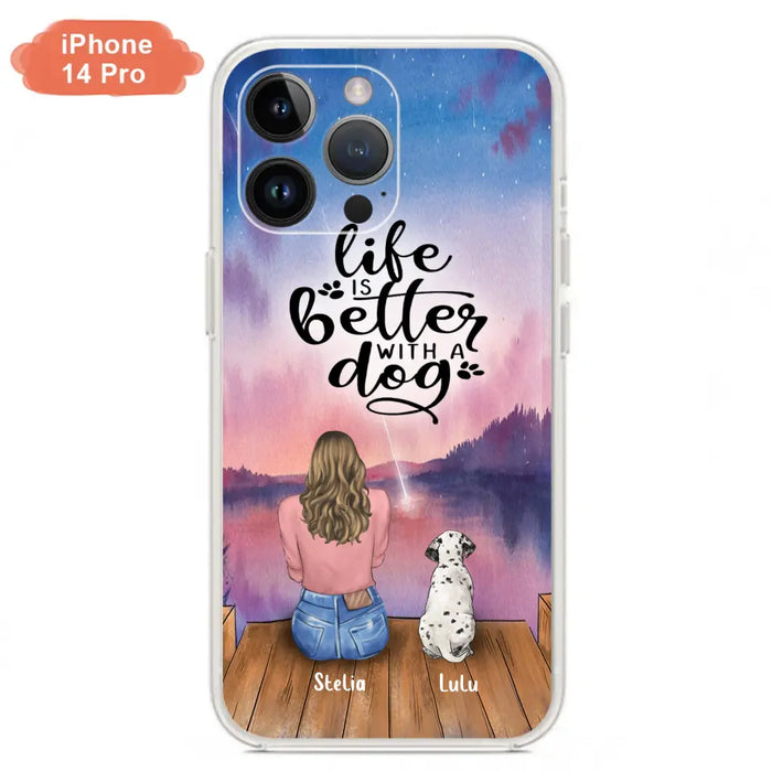 Personalized Dog Phone Case - Mother's Day Gift For Dog Mom - Up to 4 Dogs - iPhone/Samsung/Xiaomi