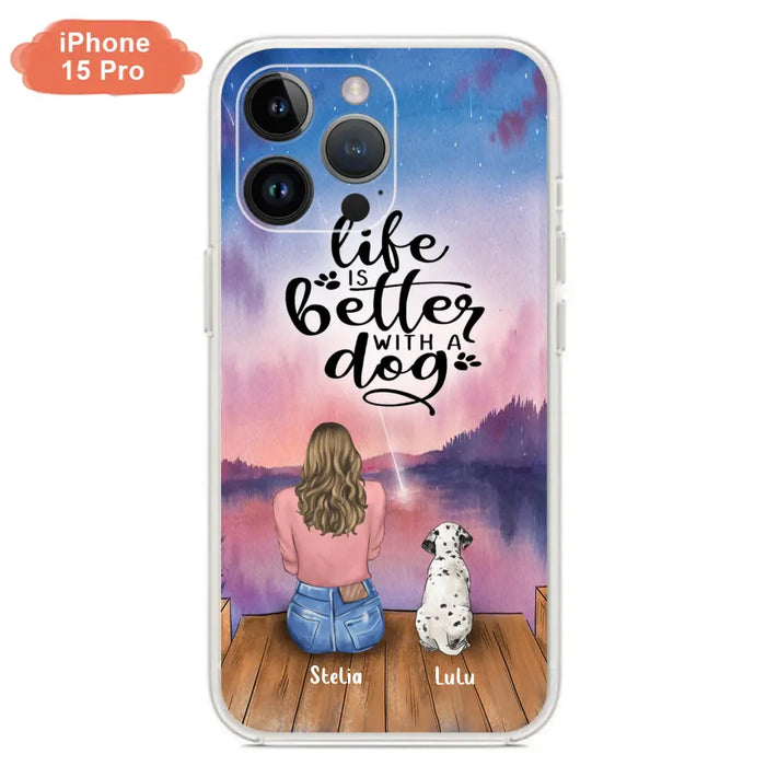 Personalized Dog Phone Case - Mother's Day Gift For Dog Mom - Up to 4 Dogs - iPhone/Samsung/Xiaomi