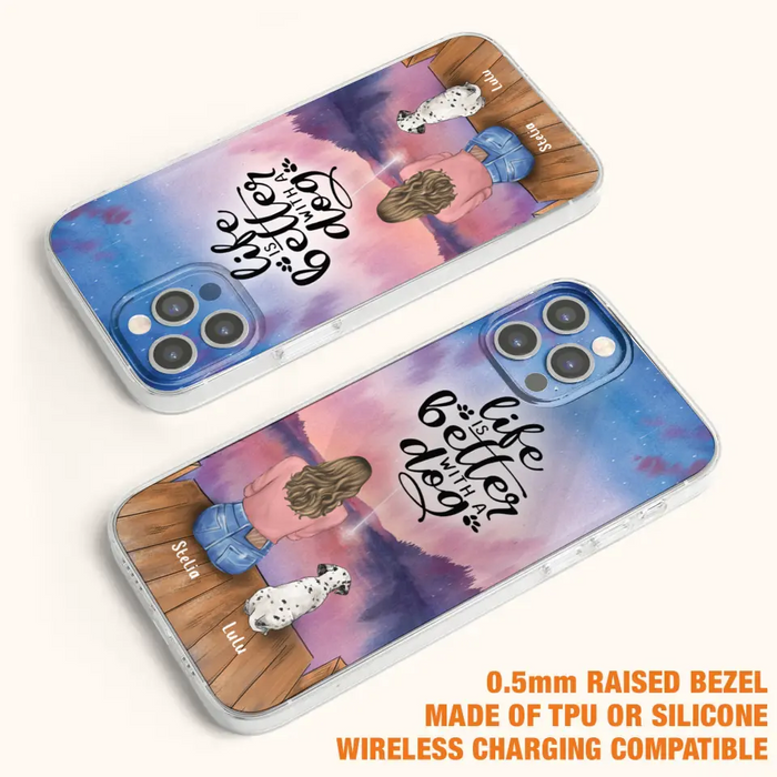 Personalized Dog Phone Case - Mother's Day Gift For Dog Mom - Up to 4 Dogs - iPhone/Samsung/Xiaomi