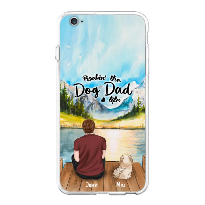 Personalized Pet Mom/Dad Phone Case - Chubby or Slim with up to 7 Pets