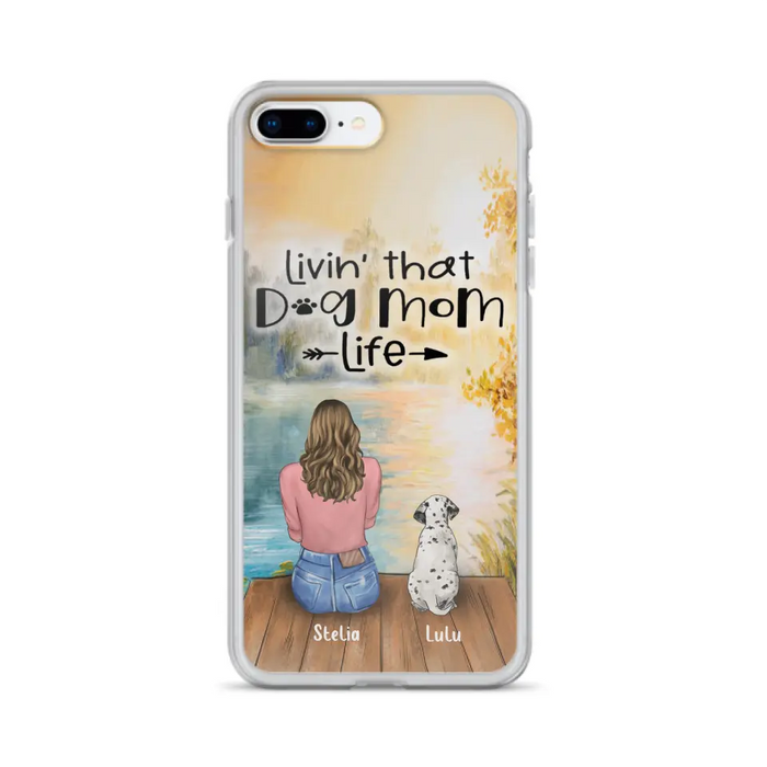 Custom Personalized Dog Mom Phone Case - Gift for Dog Lovers - iPhone & Samsung Case with upto 4 Dogs