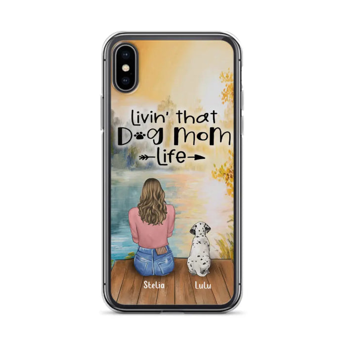 Custom Personalized Dog Mom Phone Case - Gift for Dog Lovers - iPhone & Samsung Case with upto 4 Dogs