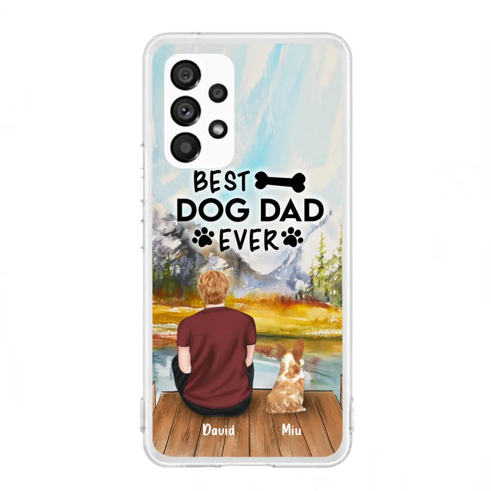 Personalized Dog Dad Phone Case - Up to 4 Dogs - Best Dog Dad Ever