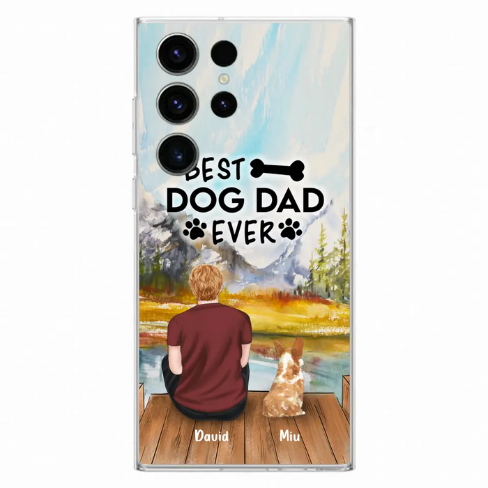 Personalized Dog Dad Phone Case - Up to 4 Dogs - Best Dog Dad Ever