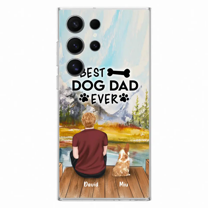 Personalized Dog Dad Phone Case - Up to 4 Dogs - Best Dog Dad Ever