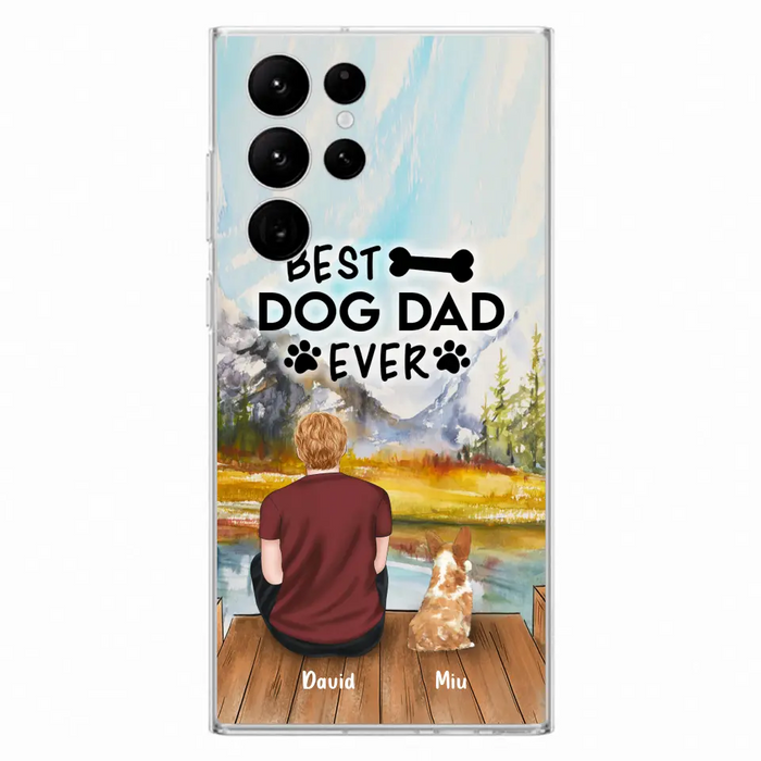 Personalized Dog Dad Phone Case - Up to 4 Dogs - Best Dog Dad Ever