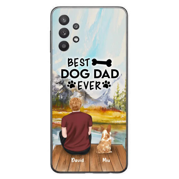 Personalized Dog Dad Phone Case - Up to 4 Dogs - Best Dog Dad Ever