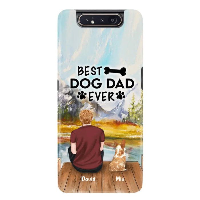 Personalized Dog Dad Phone Case - Up to 4 Dogs - Best Dog Dad Ever