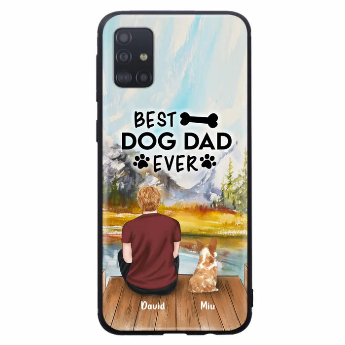 Personalized Dog Dad Phone Case - Up to 4 Dogs - Best Dog Dad Ever