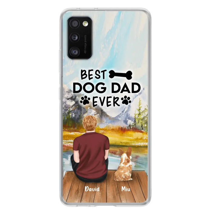 Personalized Dog Dad Phone Case - Up to 4 Dogs - Best Dog Dad Ever