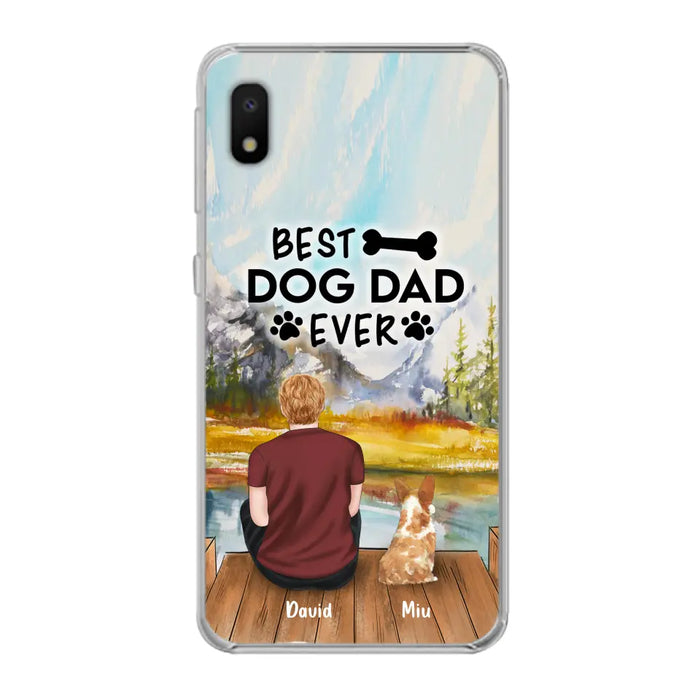 Personalized Dog Dad Phone Case - Up to 4 Dogs - Best Dog Dad Ever