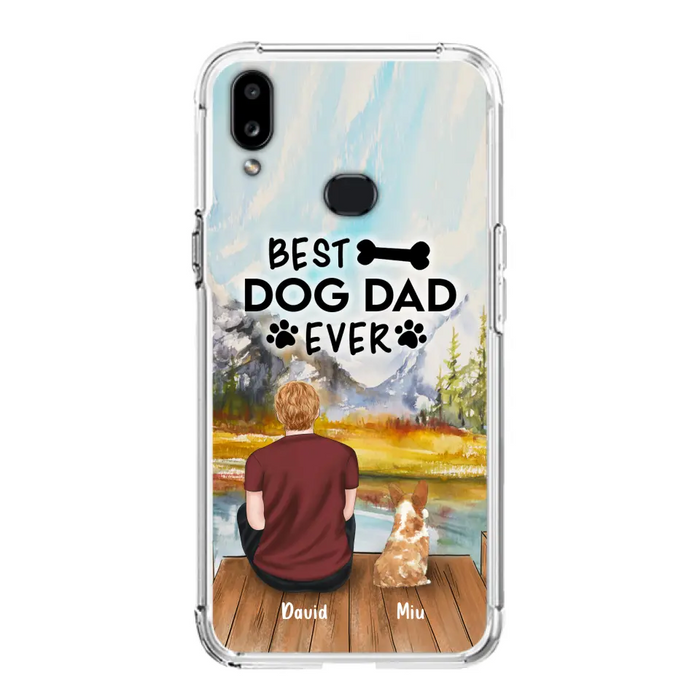 Personalized Dog Dad Phone Case - Up to 4 Dogs - Best Dog Dad Ever