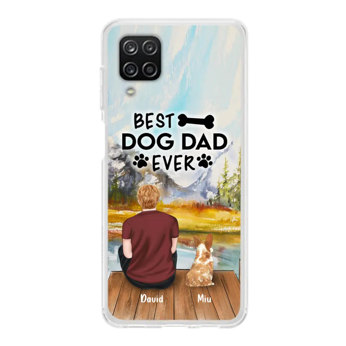 Personalized Dog Dad Phone Case - Up to 4 Dogs - Best Dog Dad Ever