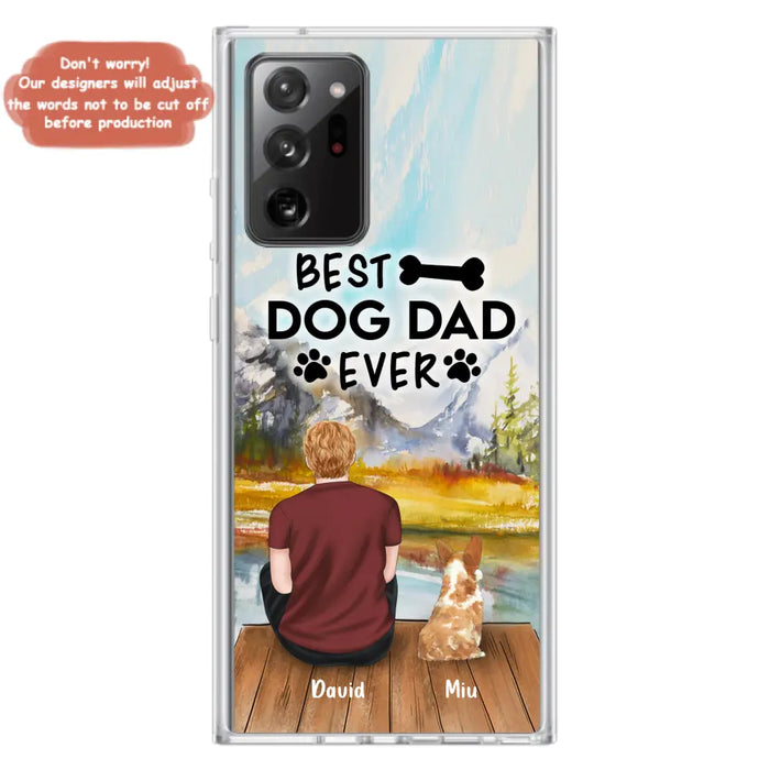 Personalized Dog Dad Phone Case - Up to 4 Dogs - Best Dog Dad Ever