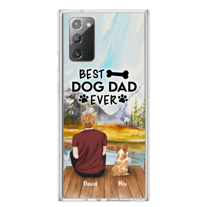 Personalized Dog Dad Phone Case - Up to 4 Dogs - Best Dog Dad Ever