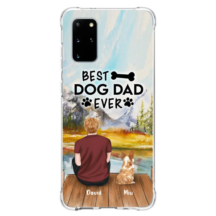 Personalized Dog Dad Phone Case - Up to 4 Dogs - Best Dog Dad Ever