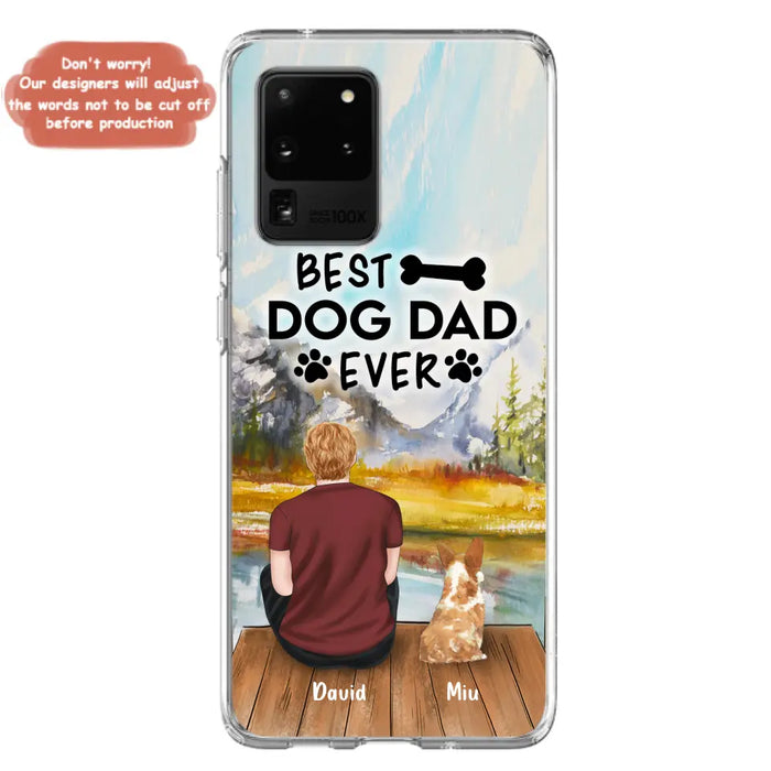 Personalized Dog Dad Phone Case - Up to 4 Dogs - Best Dog Dad Ever