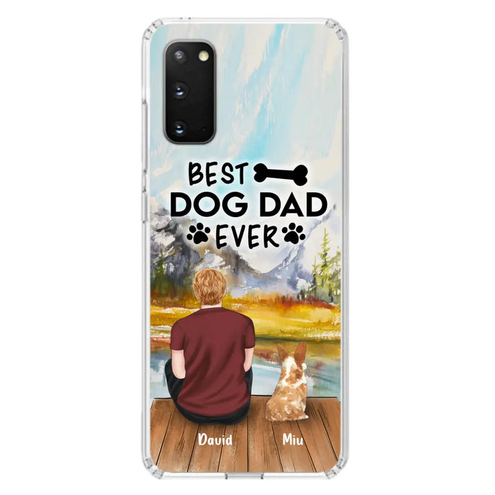 Personalized Dog Dad Phone Case - Up to 4 Dogs - Best Dog Dad Ever