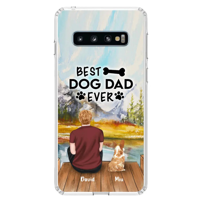 Personalized Dog Dad Phone Case - Up to 4 Dogs - Best Dog Dad Ever