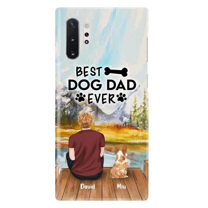 Personalized Dog Dad Phone Case - Up to 4 Dogs - Best Dog Dad Ever