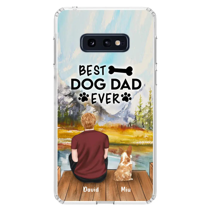 Personalized Dog Dad Phone Case - Up to 4 Dogs - Best Dog Dad Ever