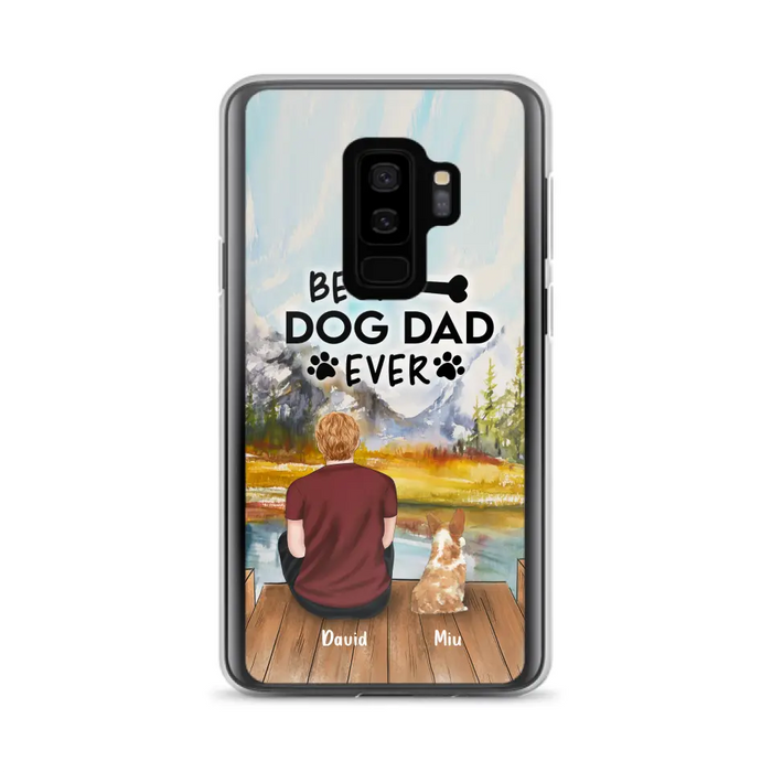 Personalized Dog Dad Phone Case - Up to 4 Dogs - Best Dog Dad Ever