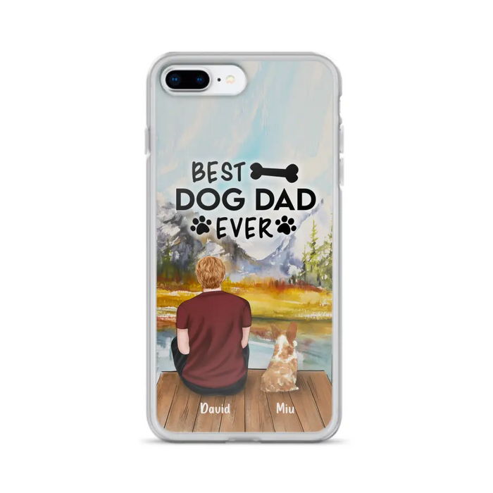 Personalized Dog Dad Phone Case - Up to 4 Dogs - Best Dog Dad Ever