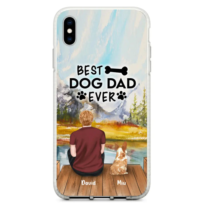 Personalized Dog Dad Phone Case - Up to 4 Dogs - Best Dog Dad Ever