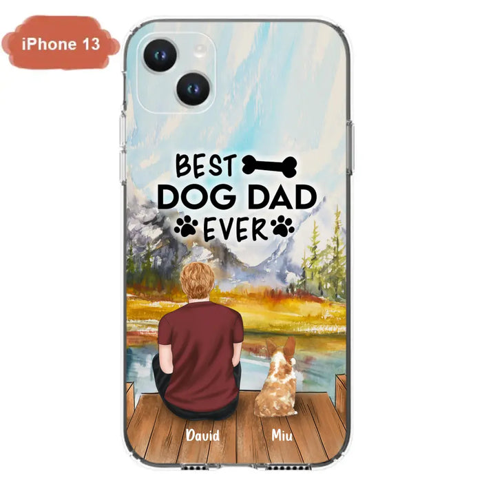 Personalized Dog Dad Phone Case - Up to 4 Dogs - Best Dog Dad Ever