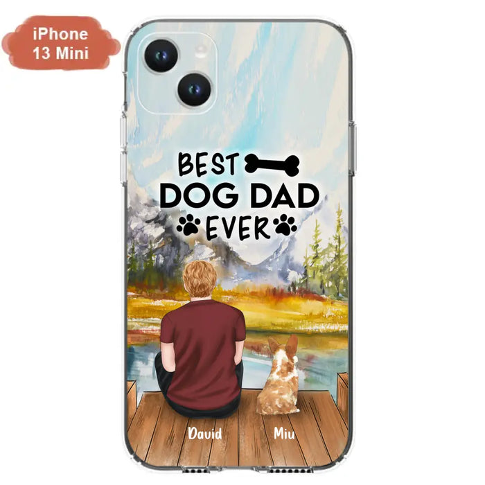 Personalized Dog Dad Phone Case - Up to 4 Dogs - Best Dog Dad Ever